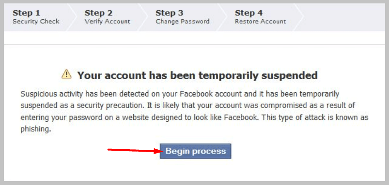 Verify your Facebook Account