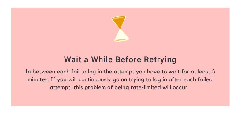 Wait a While before Retrying