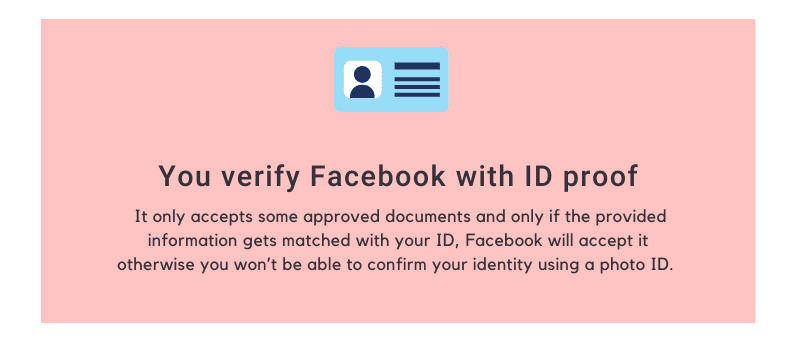 Why can't You verify Facebook with ID proof