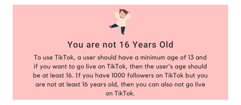 You are not 16 Years Old