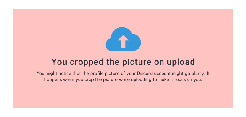 You cropped the picture on upload