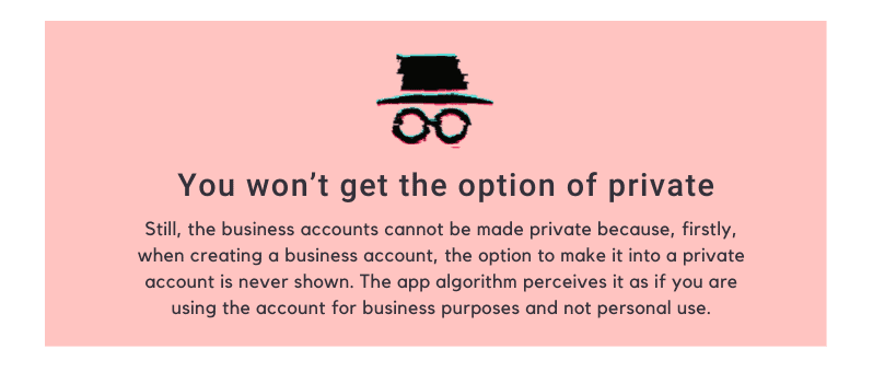 You won’t get the option of private