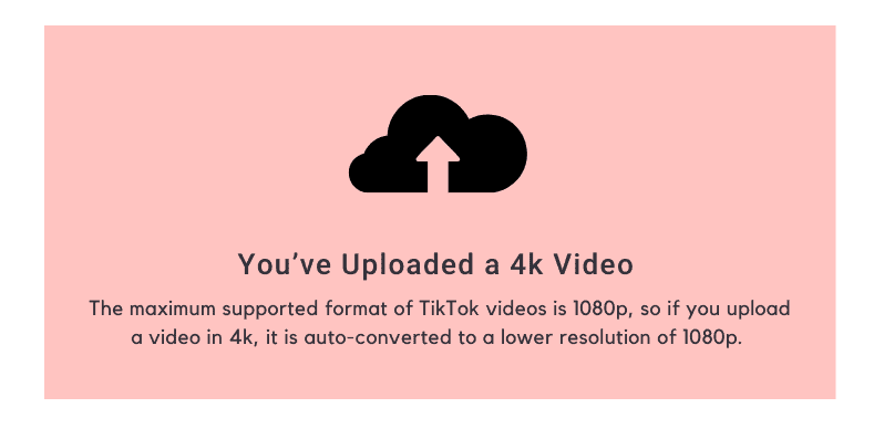  You've Uploaded a 4k Video