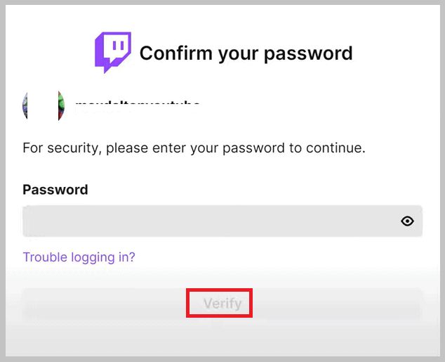 account password