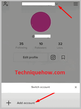 add an Account on tiktok