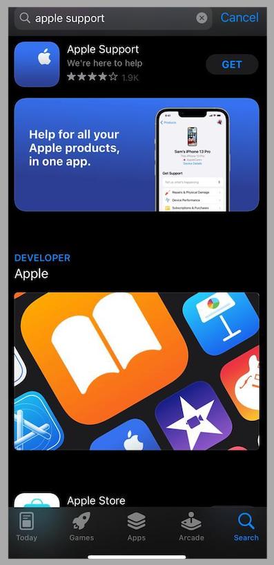 apple support app