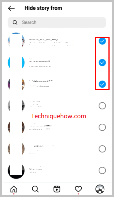 checkmark all the circles