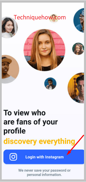 click on Login with Instagram
