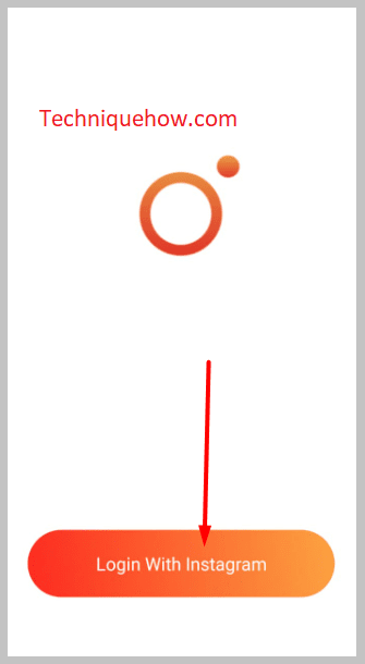 click on Login with Instagram