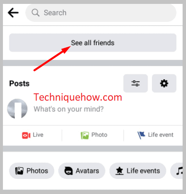 click on See all friends