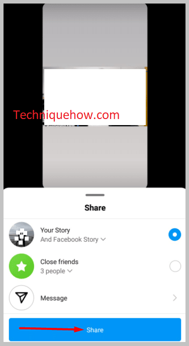 click on Share app
