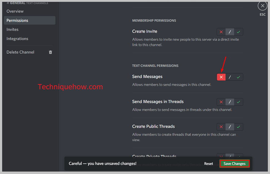 click on the cross icon next to Send Message