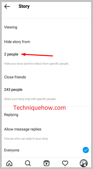 click on the number of people