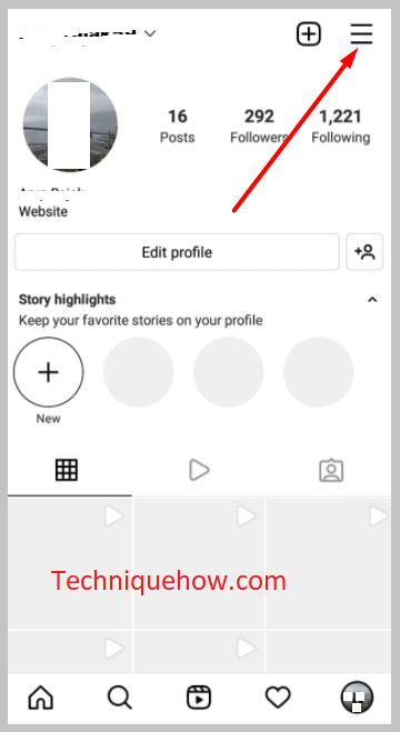 click on the three horizontal bar icons