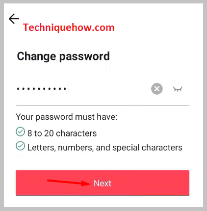 create a new password