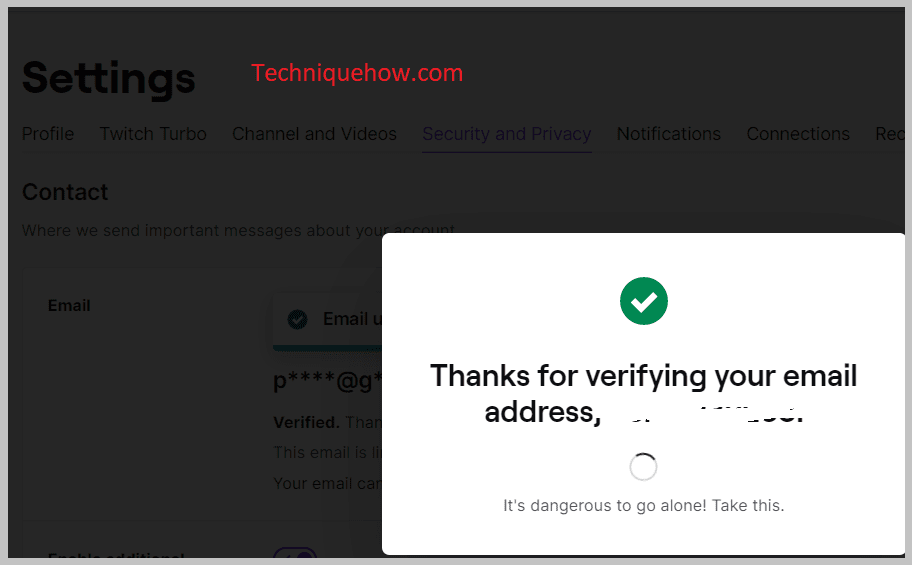 email verification is done