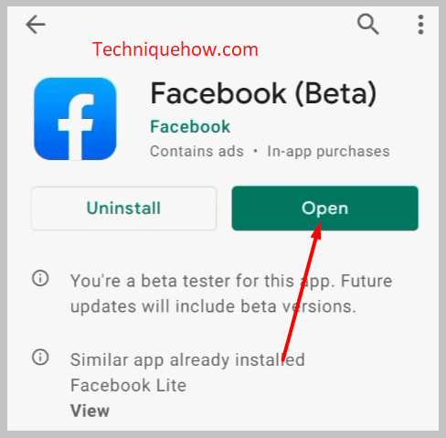 install Facebook Beta