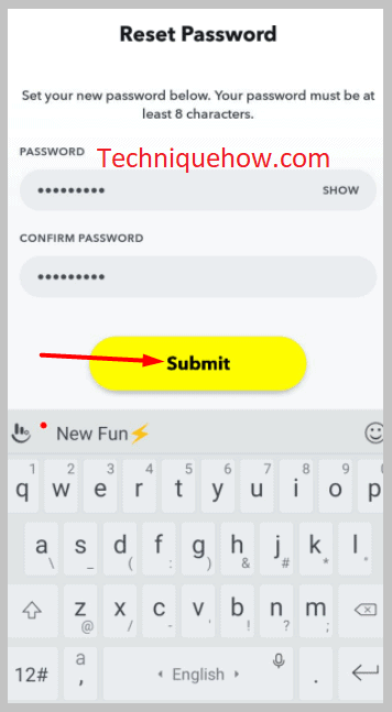new Password Confirm