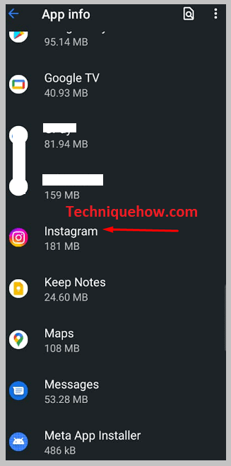 press and hold on to the app