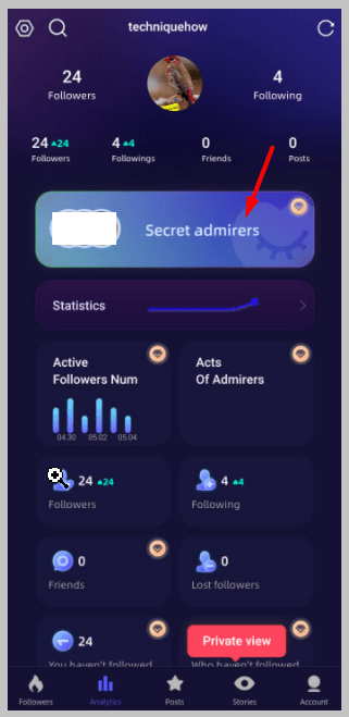 see the Secret admirers