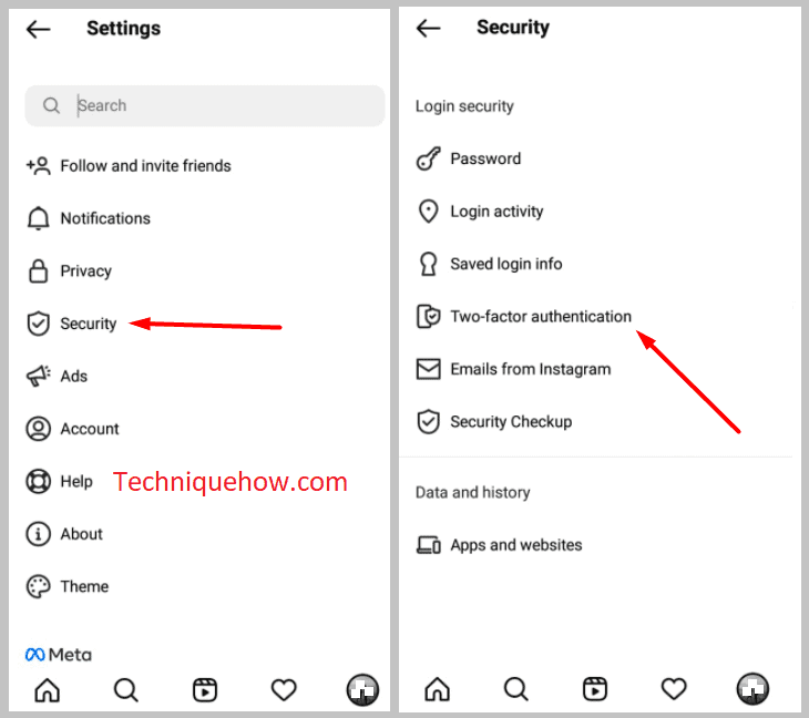 tap Two-factor authentication