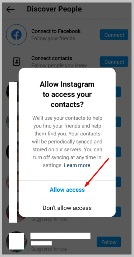 Allow access