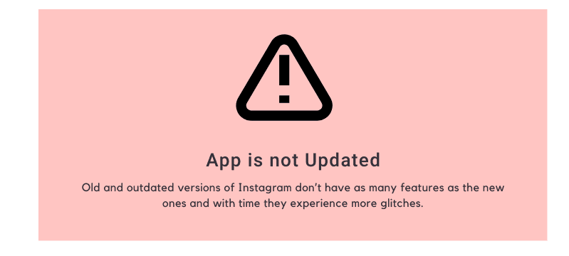 App is not Updated