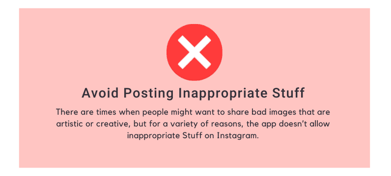 Avoid Posting Inappropriate Stuff