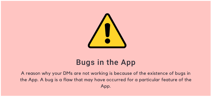 Bugs in the App