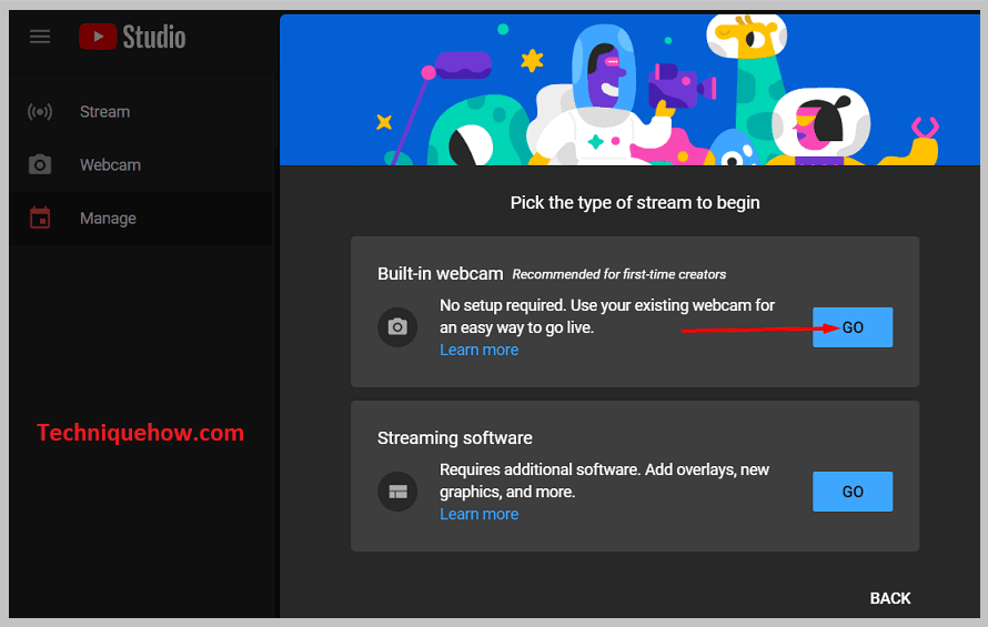 Built-in webcam option