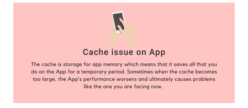 Cache issue on App