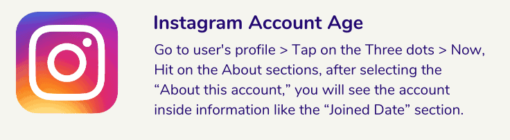 Check Instagram Account Age