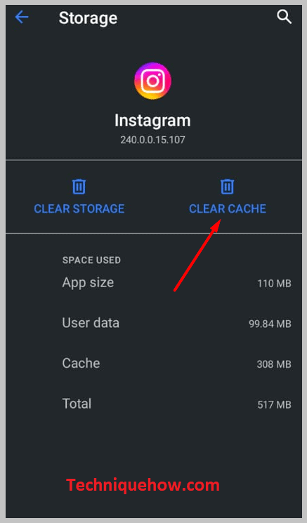 Clear Cache on mobile app
