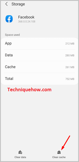 Clear cache