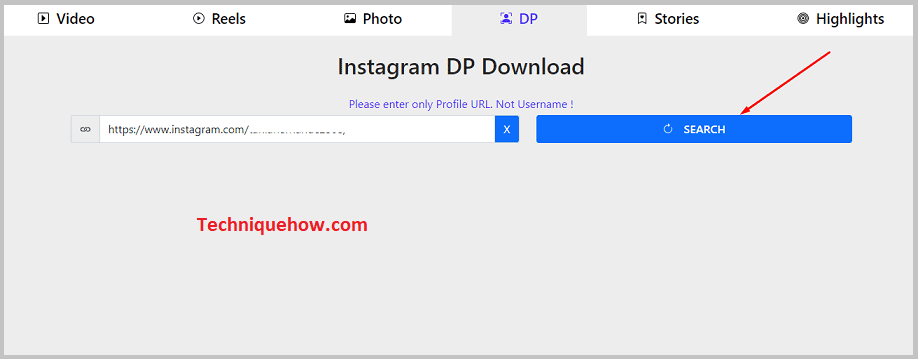 Click Search button