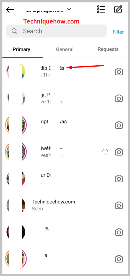 Click and open the chat