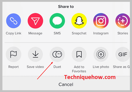 Click on Duet option