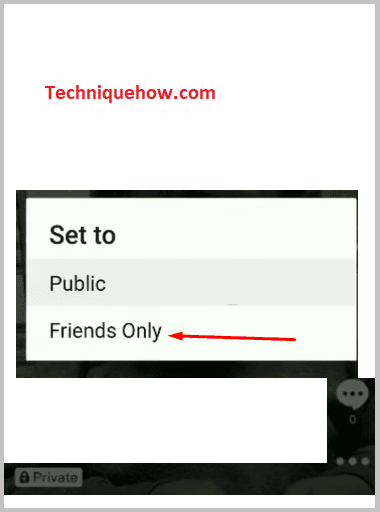 Click on Friens Only