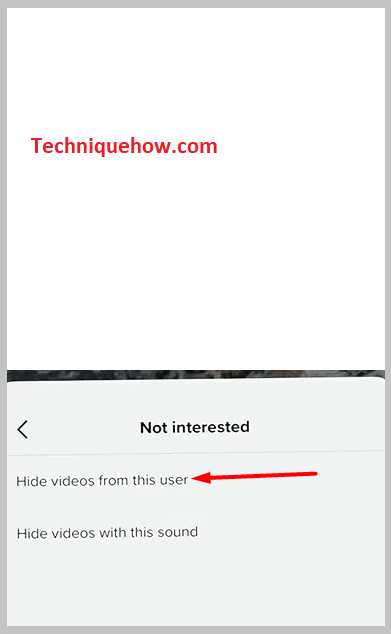 Click on Hide videos from this user
