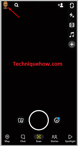 Click on Profile Icon