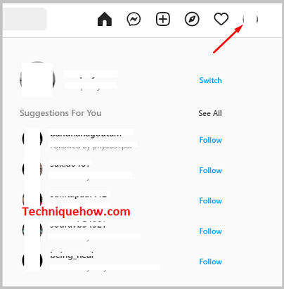 Click on Profile icon