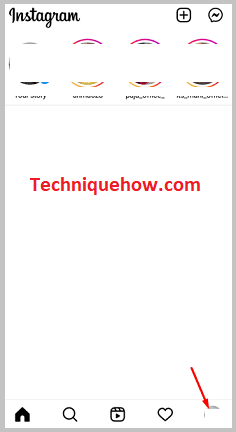 Click on Profile page