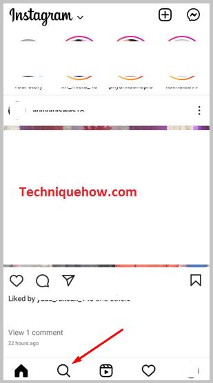 Click on search icon