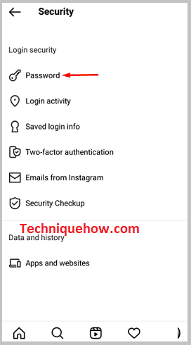 Click on security