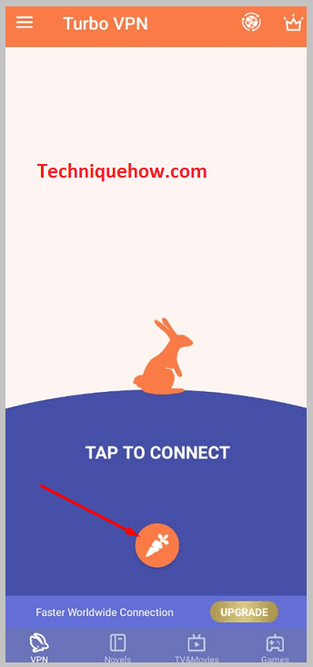 Click on the carrot icon