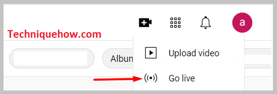Click on the option Go Live