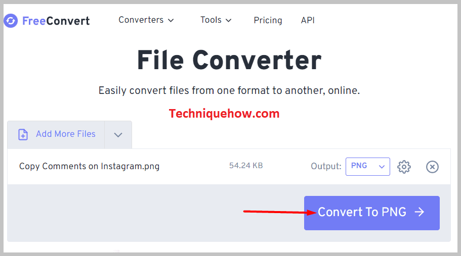 Convert to PNG freeconvert