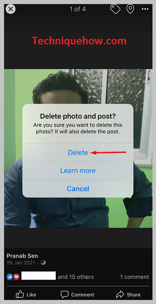 Delete Photo on iPhone