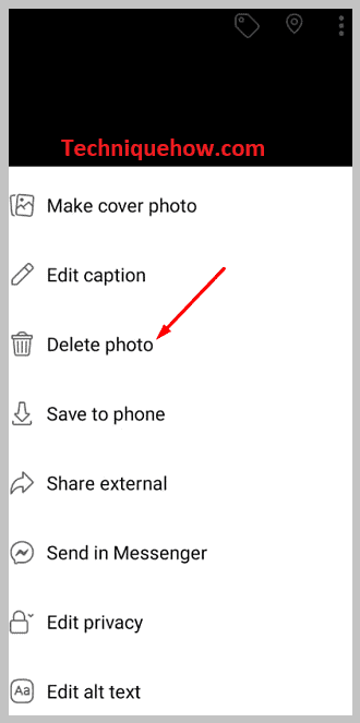 Delete photo on andriod