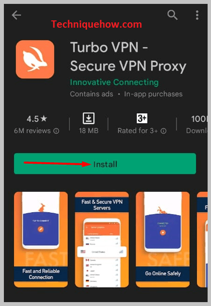Download and install the Turbo VPN